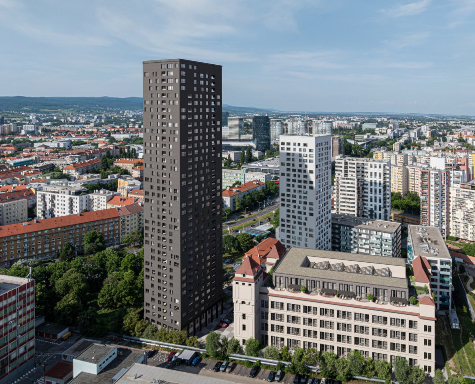 A single tower would stand as an isolated landmark without context. Together, the two towers create a dialogue.